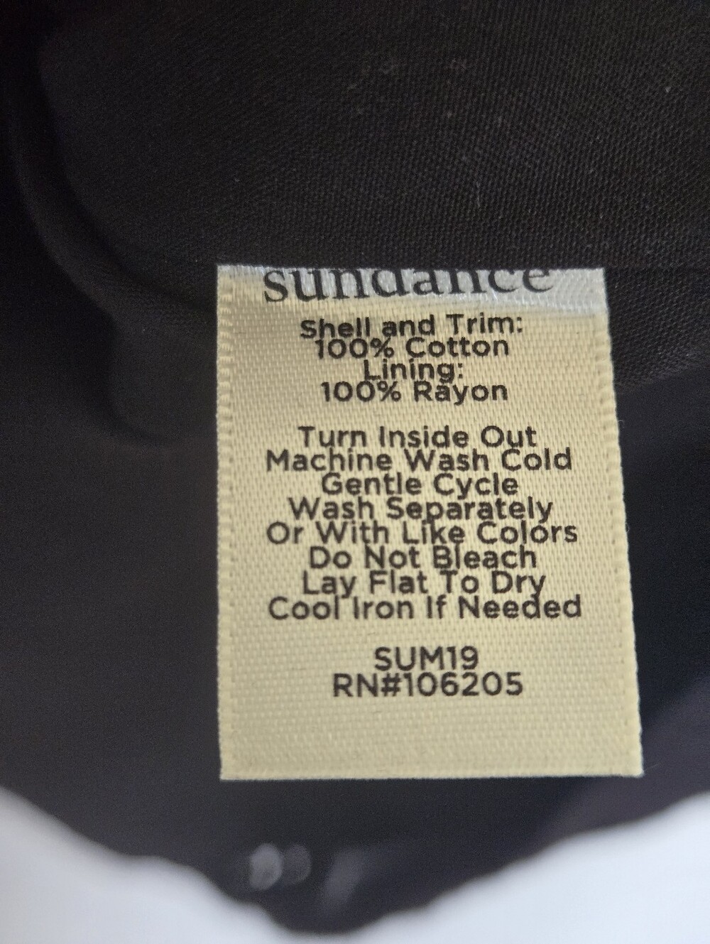 Sundance Amira Black Lace Yoke Crochet Bohemian Sleeveless Mini Dress Size M - Picture 9 of 11